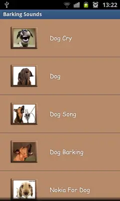 Barking Dog Sounds android App screenshot 0